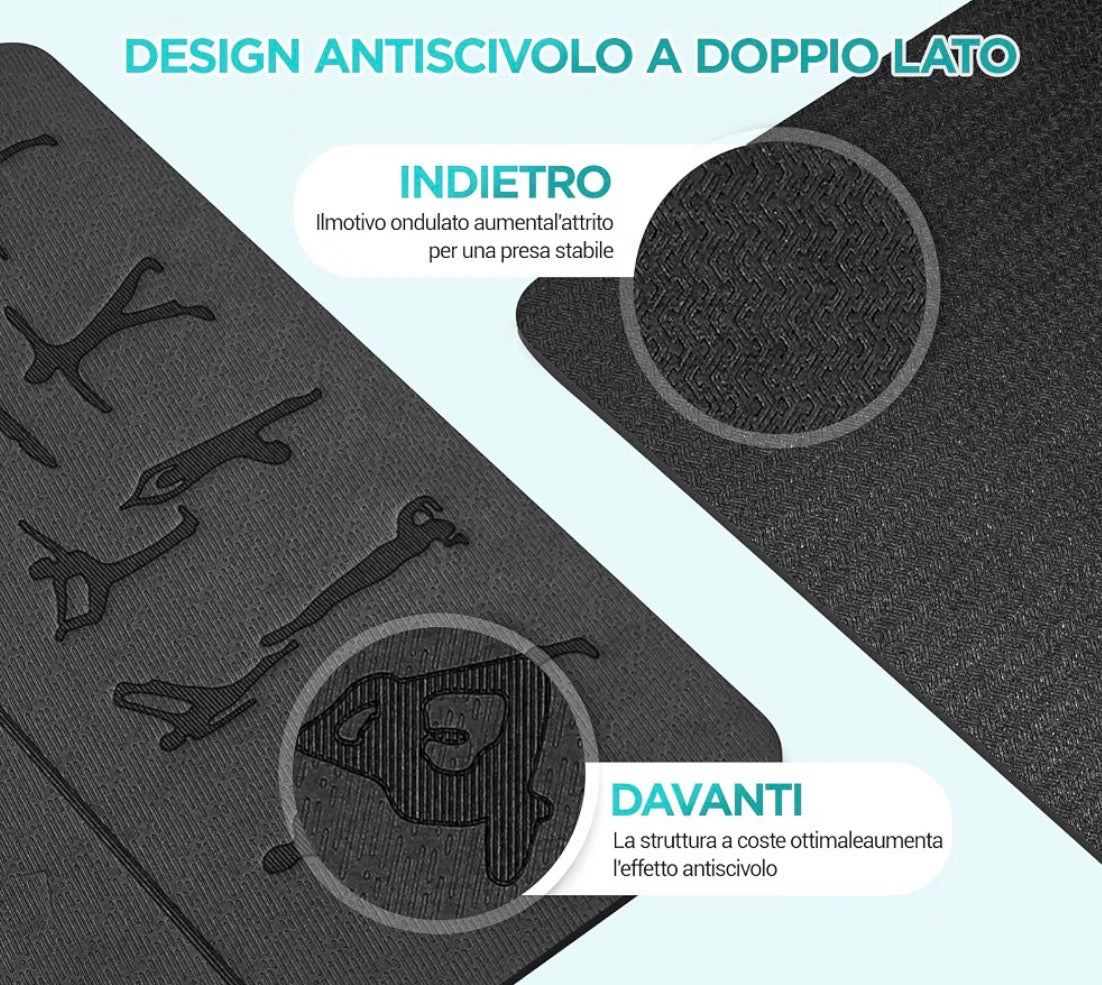Tappetino Yoga & Stretching – Comfort, Stabilità e Benessere