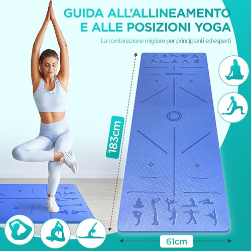 Tappetino Yoga & Stretching – Comfort, Stabilità e Benessere