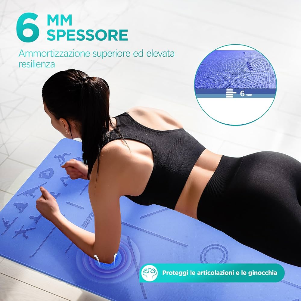 Tappetino Yoga & Stretching – Comfort, Stabilità e Benessere